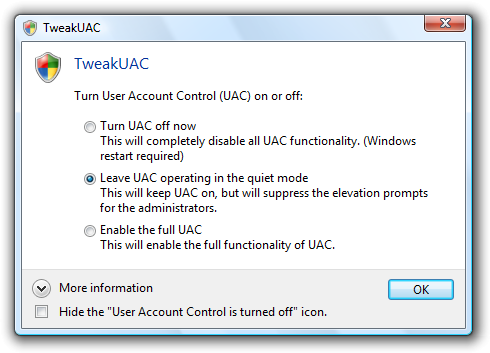 Windows 7 TweakUAC 1.0 full