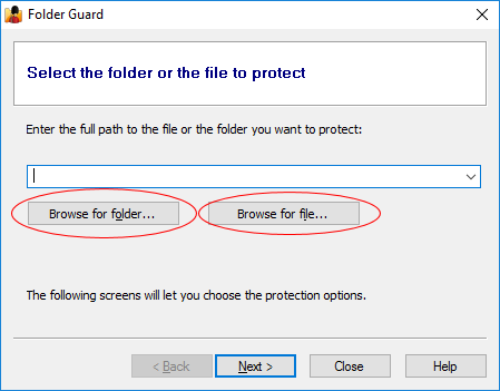 Select the folder that you want to make private folder