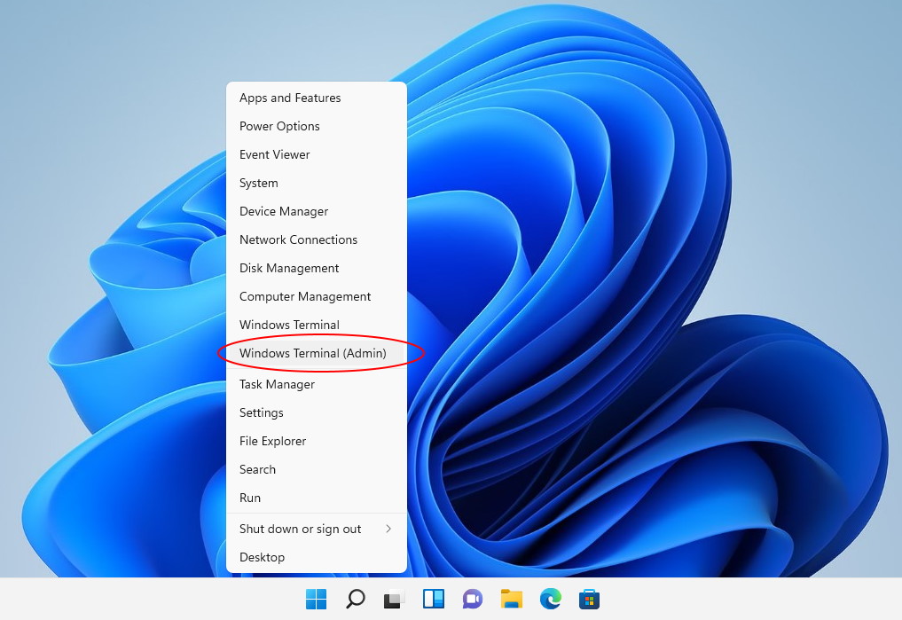 Opening Windows Terminal from Start menu