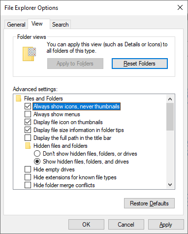 Windows File Icon - Fold Icons