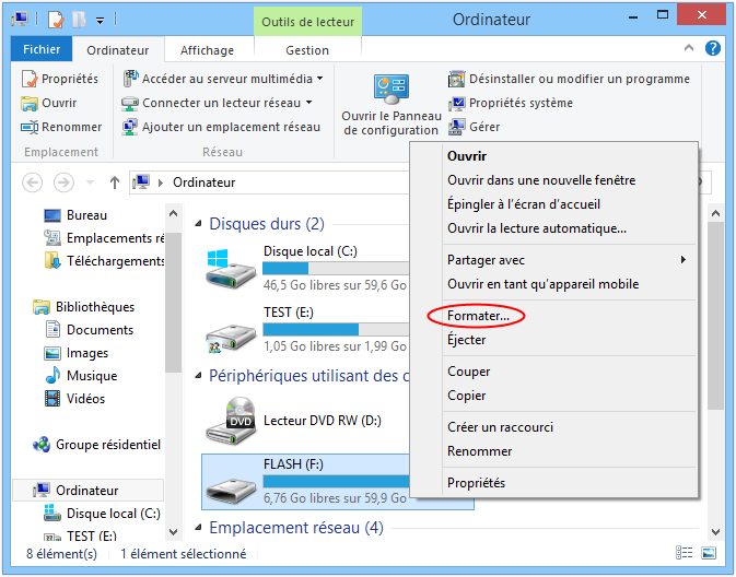 Formater en FAT32 une clé USB alors que Windows ne veut pas ? 