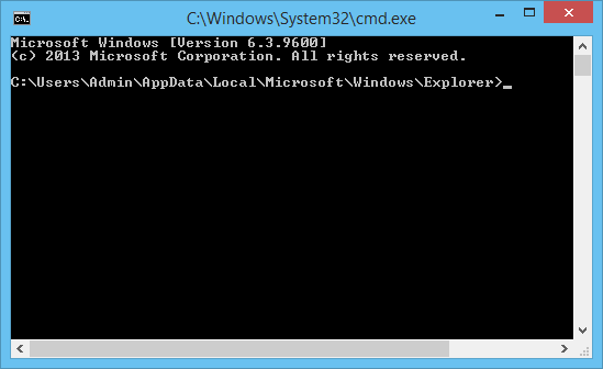 The command prompt window started from AB Commander
