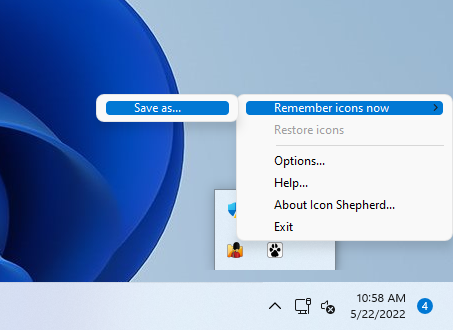 Remember icon layout with Icon Shepherd