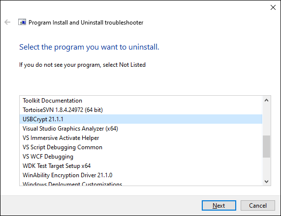 Microsoft MSI troubleshooting program 