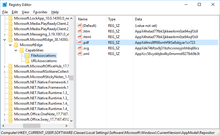 Editing Registry with Registry Editor