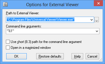 Setting up Universal Viewer as the external Quick Viewer of AB Commander