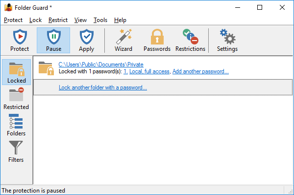 Folder Guard software for Windows 11, 10, 8, 7.