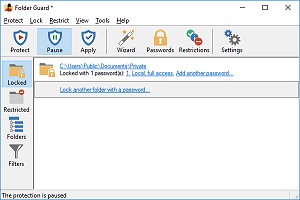 Sử dụng Folder Guard để ẩn thư mục hoặc bảo vệ thư mục bằng mật khẩu